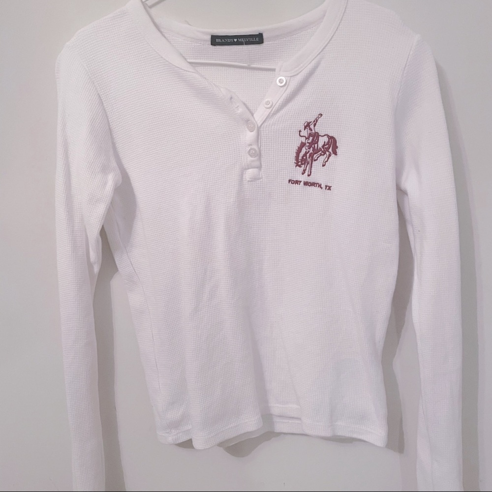 NWOT rare Fort Worth brandy long sleeve button up